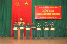 Bộ CHQS tỉnh Cao Bằng tổ chức Hội thi báo cáo viên giỏi năm 2021